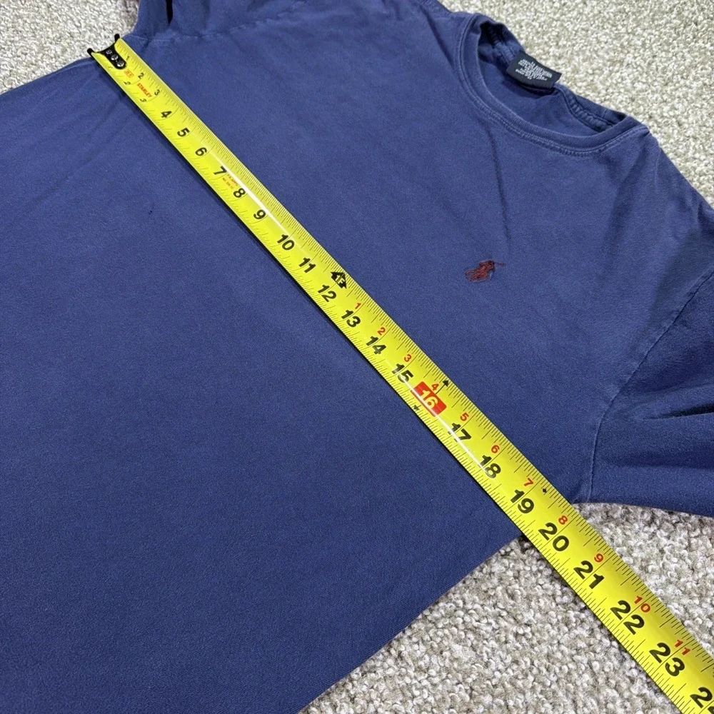 Vintage Polo Ralph Lauren Longsleeve Navy Blue Size Small 100% Cotton Essentials